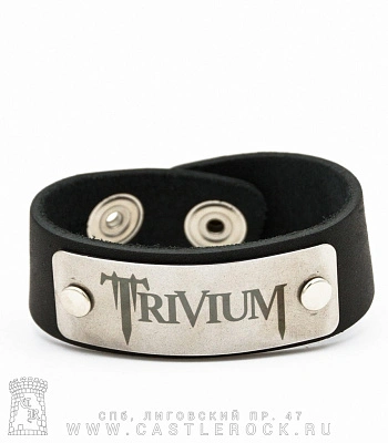 браслет кожаный trivium (широкий)