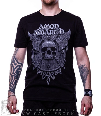 футболка amon amarth (щит)