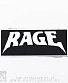 нашивка rage (лого белое)