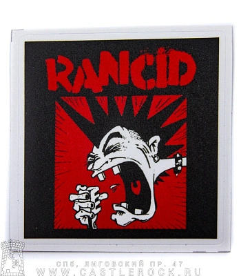 наклейка виниловая rancid (панк с микрофоном)