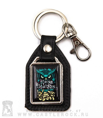 брелок прямоугольный на подкладке bring me the horizon (сова)