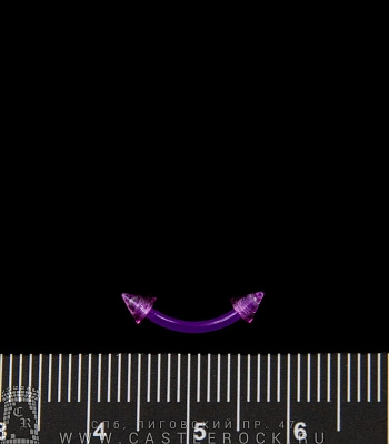 Микробанан Биофлекс с Акриловыми Шипами (фиолетовый) 1,2 х 8 х 3/3