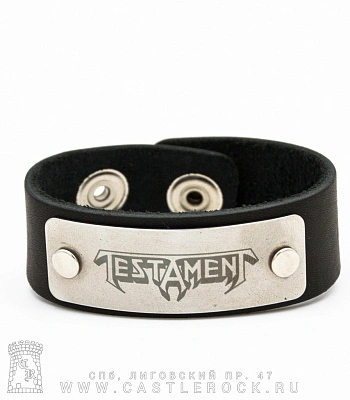 браслет кожаный testament (широкий)