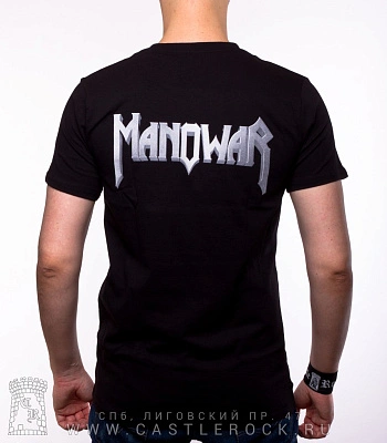 футболка manowar "the final battle" (желтый принт)