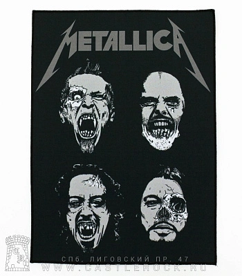 нашивка на спину metallica (группа-монстры)
