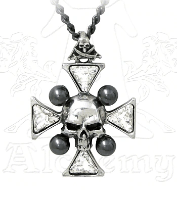 подвес alchemy gothic (алхимия готик) p627 st john's crystalbone cross