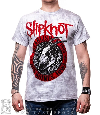 футболка slipknot "des moines. iowa 1995" (варенка, серая)