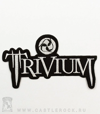 нашивка термо trivium (большая, вышивка)