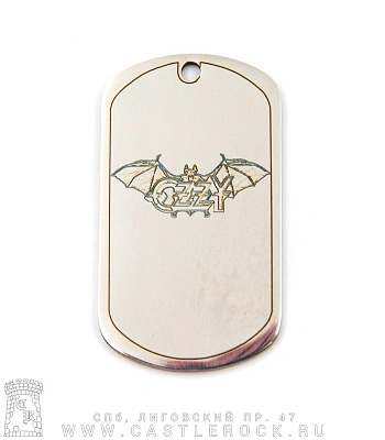 жетон с гравировкой ozzy osbourne "rock legend" (полированный)