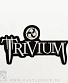 нашивка термо trivium (большая, вышивка)