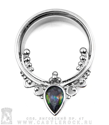 Тоннель Сталь Тонкостенный Кружево (страз) 25 мм