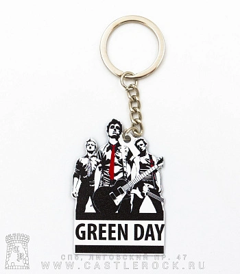 брелок металлический green day "american idiot"