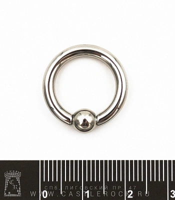 Кольцо BCR Хард Сталь 3 х 14 х 6 (с пружинным шариком)