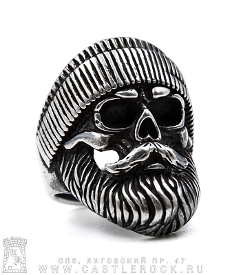 кольцо череп разбойника (большой)
