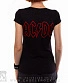 женская футболка ac/dc "hell's bells" (принт большой)
