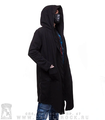 мантия две молнии по бокам (черная)