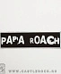 нашивка papa roach (лого белое)