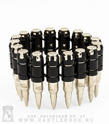 браслет металл. new rock патронташ (17 патронов)