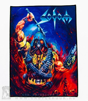 нашивка на спину sodom "code red"