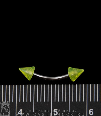 Микробанан Сталь с Акриловыми Шипами (желтыми) 1,2 х 10 х 4/4