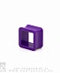 Тоннель Акрил Квадрат (фиолетовый) 15 мм