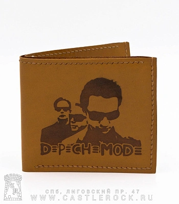 портмоне с гравировкой depeche mode (ручная работа)