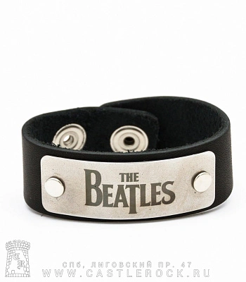 браслет кожаный beatles (широкий)