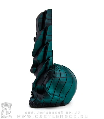 игрушка череп составной (3d печать, зеленая)