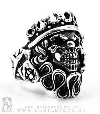 кольцо череп короля (разъемное)