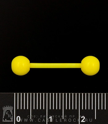Штанга Биофлекс с Акриловыми Шариками (желтая матовая) 1,6 х 16 х 6/6