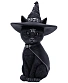 статуэтка кот в шляпе ведьмы (большая)
