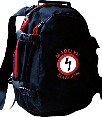 рюкзак с вышивкой marilyn manson (лого, молния)