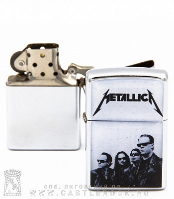 зажигалка цветная metallica (группа)