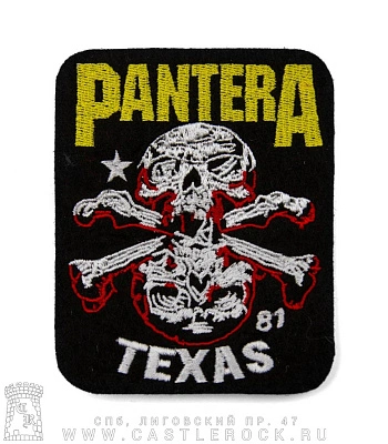 нашивка pantera "texas 81" (вышивка)
