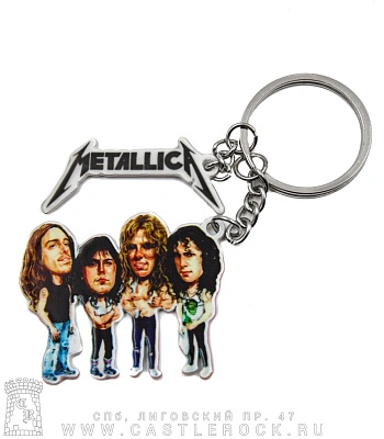 брелок металлический metallica (двойной)