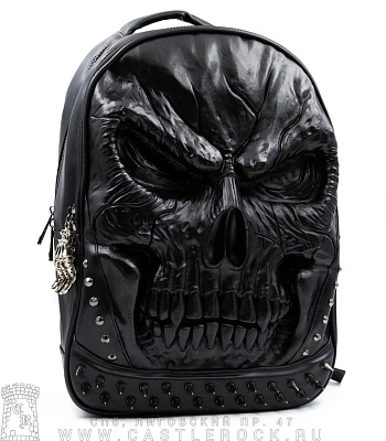 рюкзак 3d череп (черный)