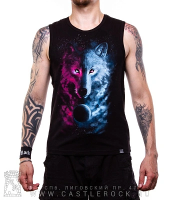 майка волк космический (светится)