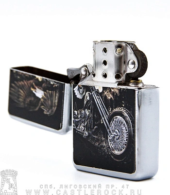 зажигалка цветная байк и орел