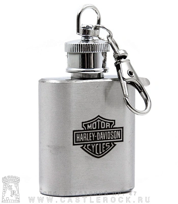 брелок фляга с гравировкой harley-davidson