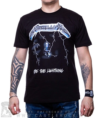 футболка metallica "ride the lightning" (принт темный)
