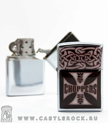 зажигалка цветная west coast choppers
