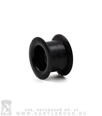 Тоннель Силикон Черный 14 мм (19х8)