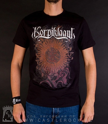 футболка korpiklaani (солнце в листьях)