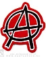 нашивка anarchy анархия (лого, красная, вышивка)