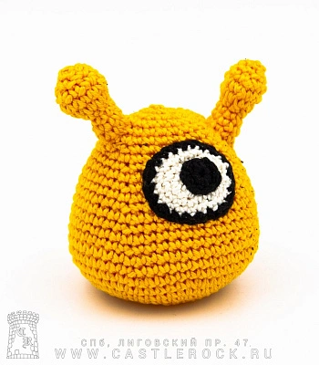 игрушка антистресс мозговой слизень желтый