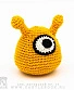 игрушка антистресс мозговой слизень желтый