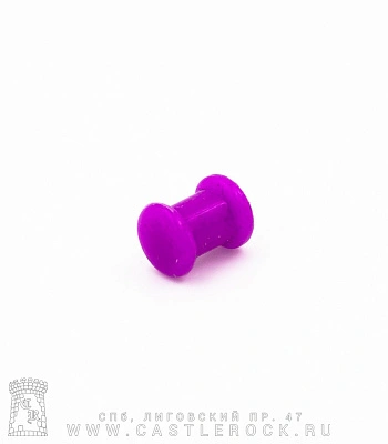 Плаг Силикон Фиолетовый 6 мм