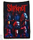нашивка slipknot (маски, надпись красная)