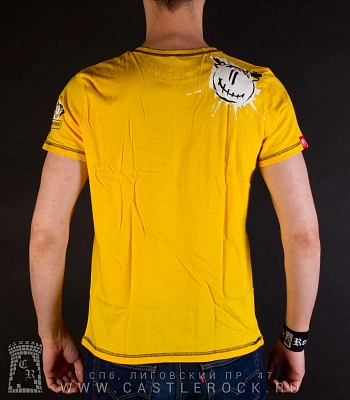 футболка пилот лого (прострочка, желтая)