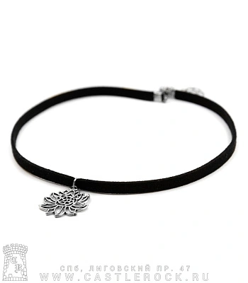 чокер цветок (текстиль)